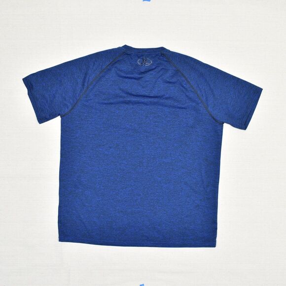 Under Armour Polyester Blue Size L Loose Heatgear Men T Shirt Short Sleeve - Picture 3 of 8